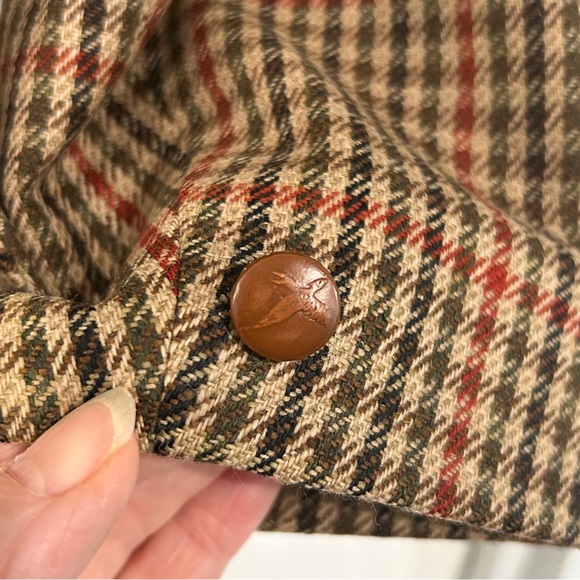 Vintage Orvis 100% Wool Tweed Houndstooth Field Jacket - Picture 8 of 17
